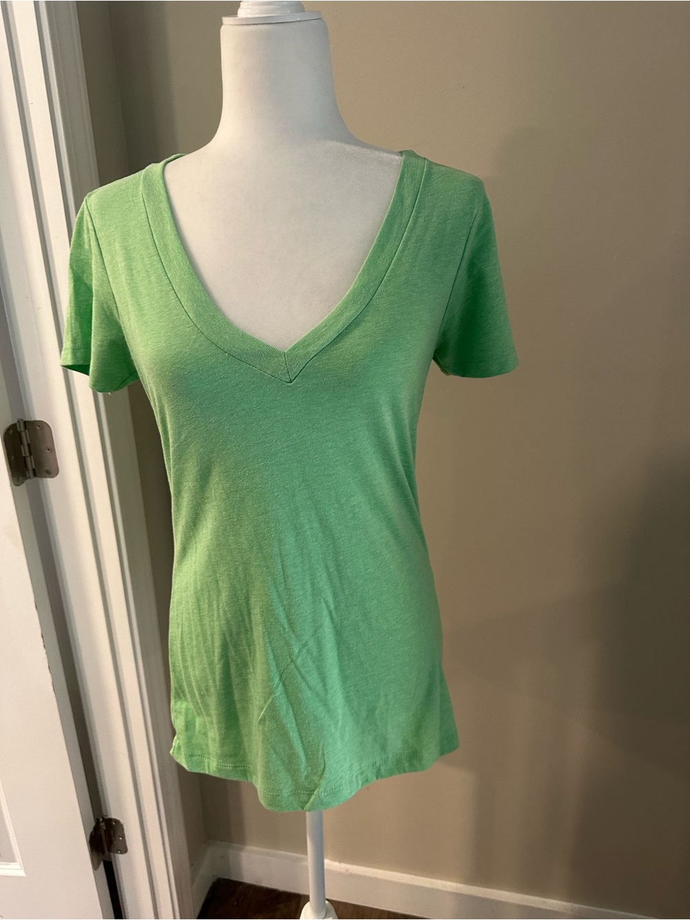 Next Level Apparel Women's V-Neck Tee in Mint Green